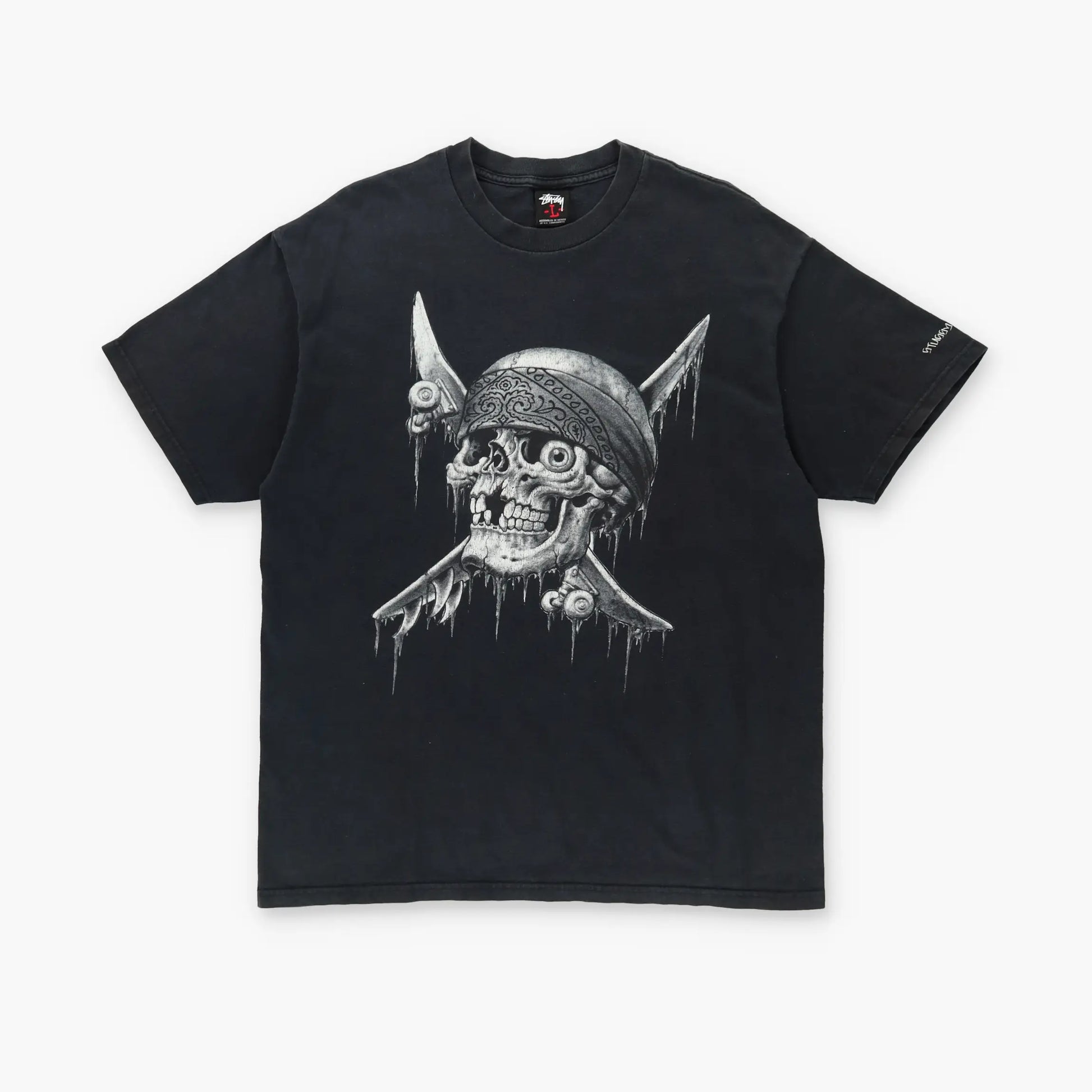 STUSSY x NEIGHBORHOOD 'Boneyards' Bandana Skull Tee (L-XL STUSSY x NEIGHBORHOOD 'Boneyards' Bandana Skull Tee (L-XL