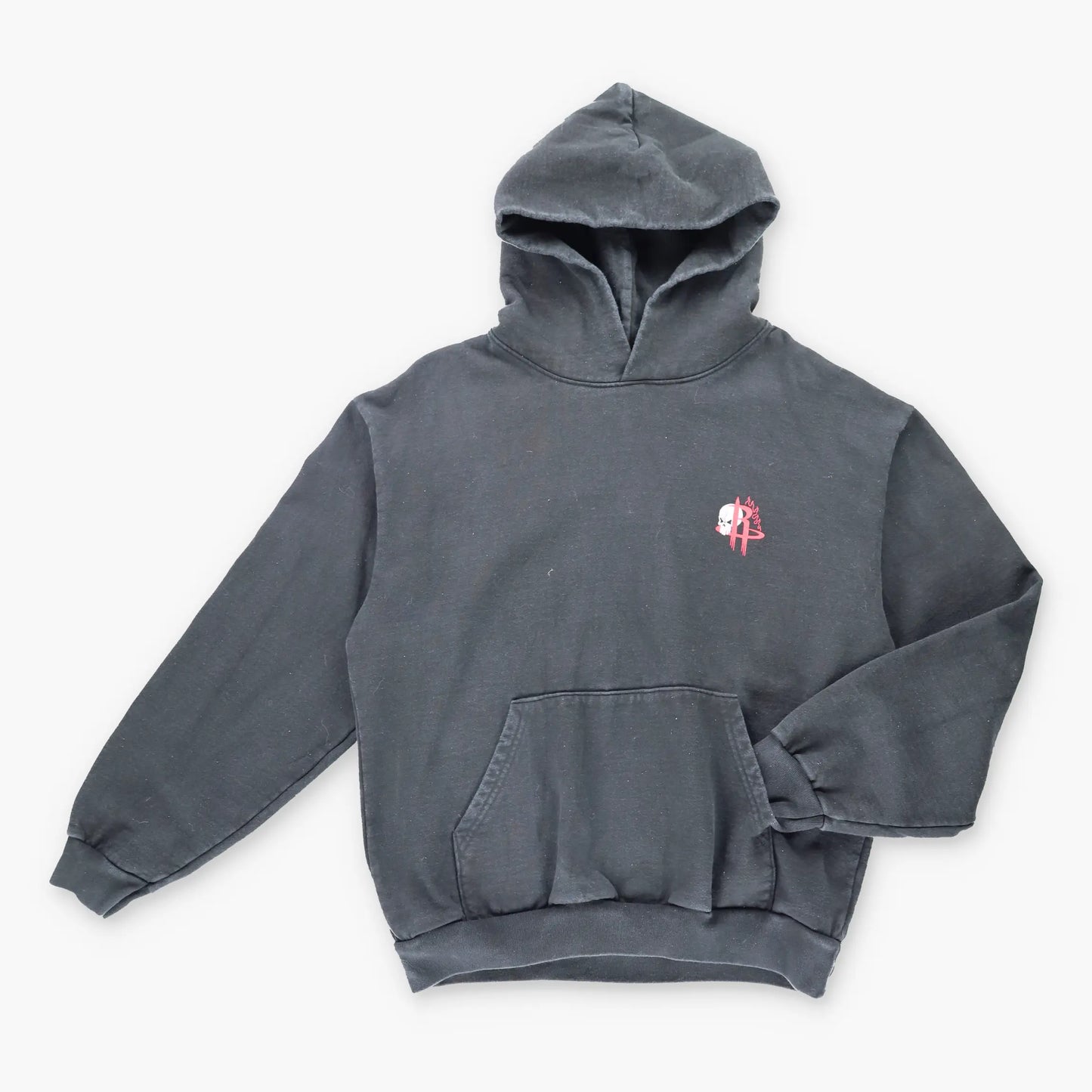 Vintage WARREN LOTUS X NBA Houston Rockets 'Space City' Black Hooded Sweatshirt (L)
