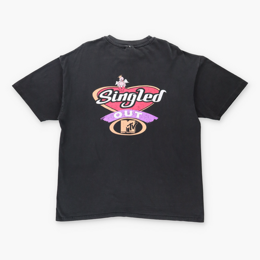 Vintage MTV 'Singled Out' Game Show Television Black T-Shirt (XL) Vintage Sole Melbourne