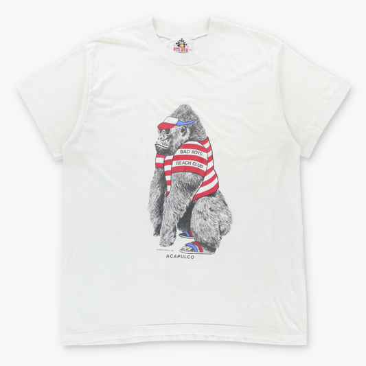 Vintage 1987 "Bad Boys Beach Club" Acapulco Gorilla Single Stitch T-Shirt (XL) Vintage Sole Melbourne