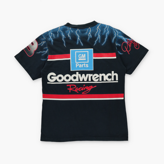 Dale Earnhardt USA Made "The Black Knight" Black Single Stitch NASCAR Tee (L)