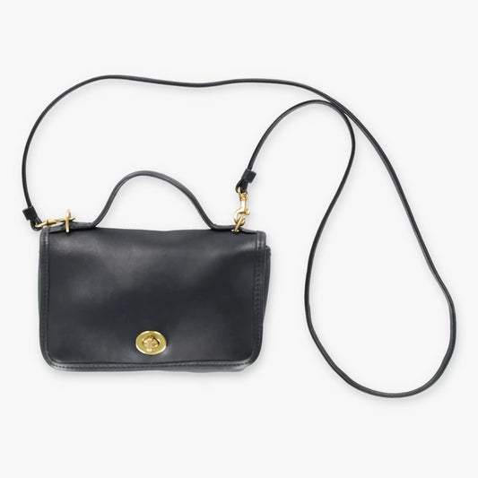 Vintage Coach Black Leather Bag *Aubs Vintage Sole Melbourne