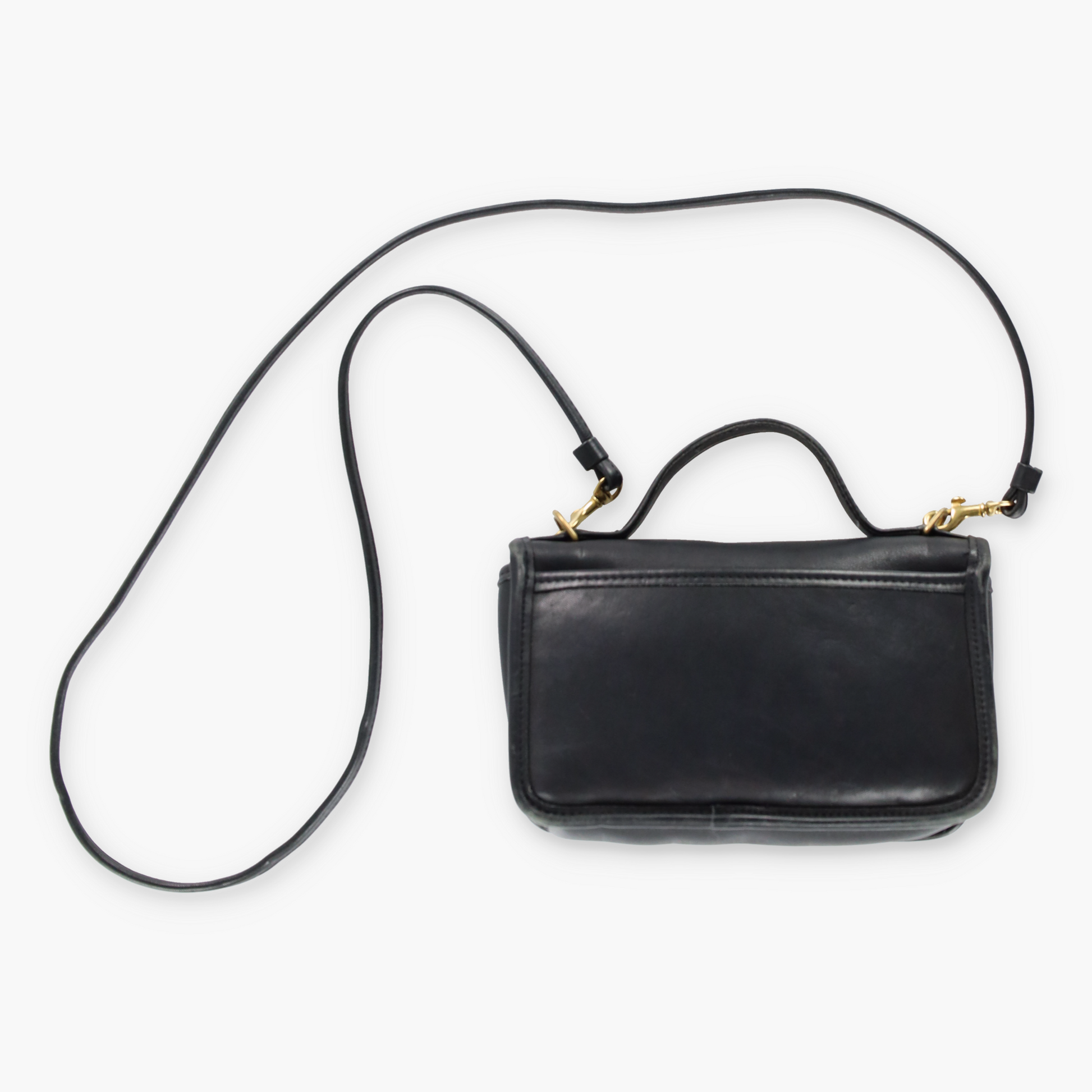 Vintage Coach Black Leather Bag *Aubs Vintage Sole Melbourne