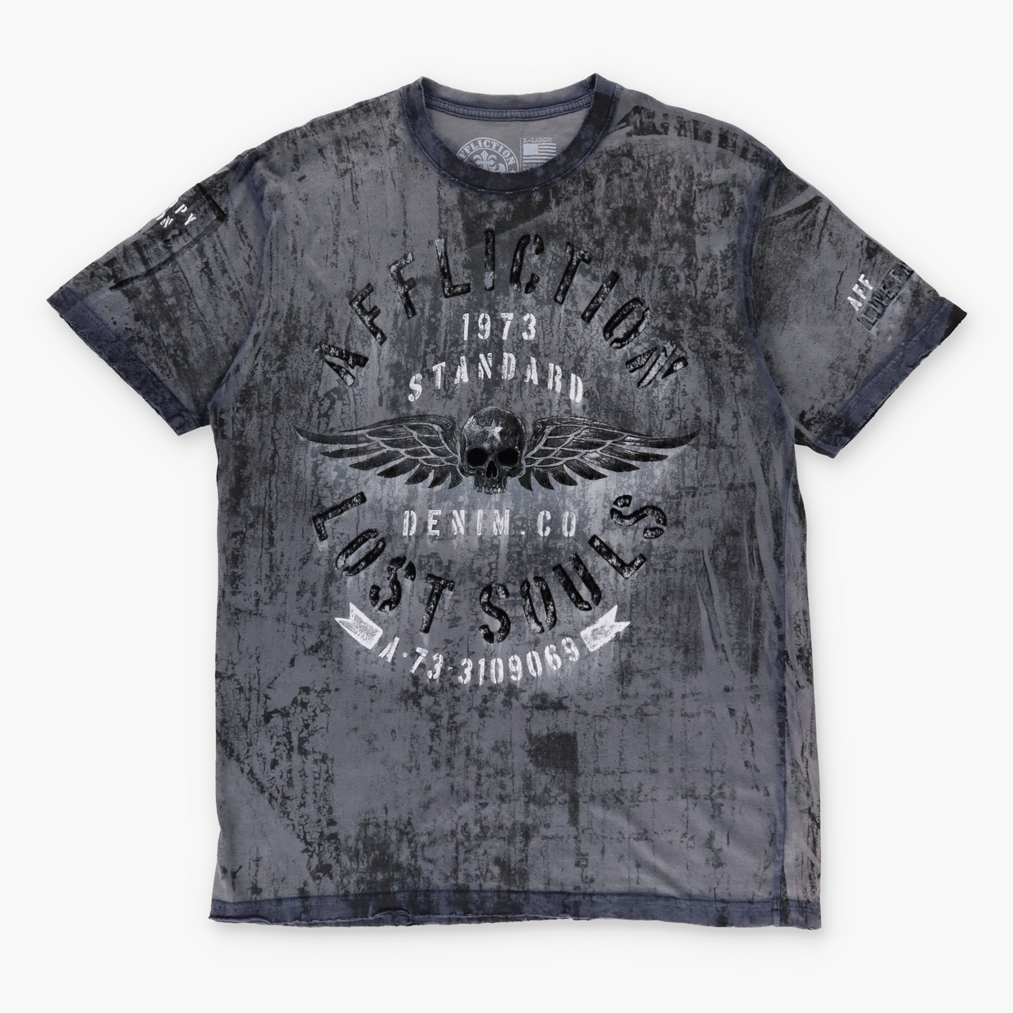 Vintage AFFLICTION Y2KI Distressed T-Shirt *Aubs Vintage Sole Melbourne