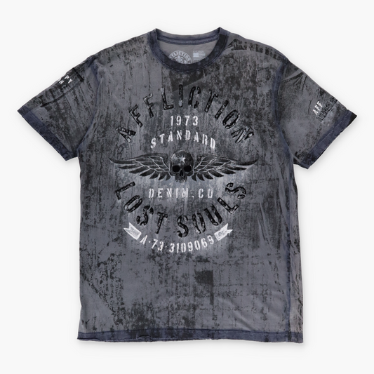 Vintage AFFLICTION Y2KI Distressed T-Shirt *Aubs Vintage Sole Melbourne