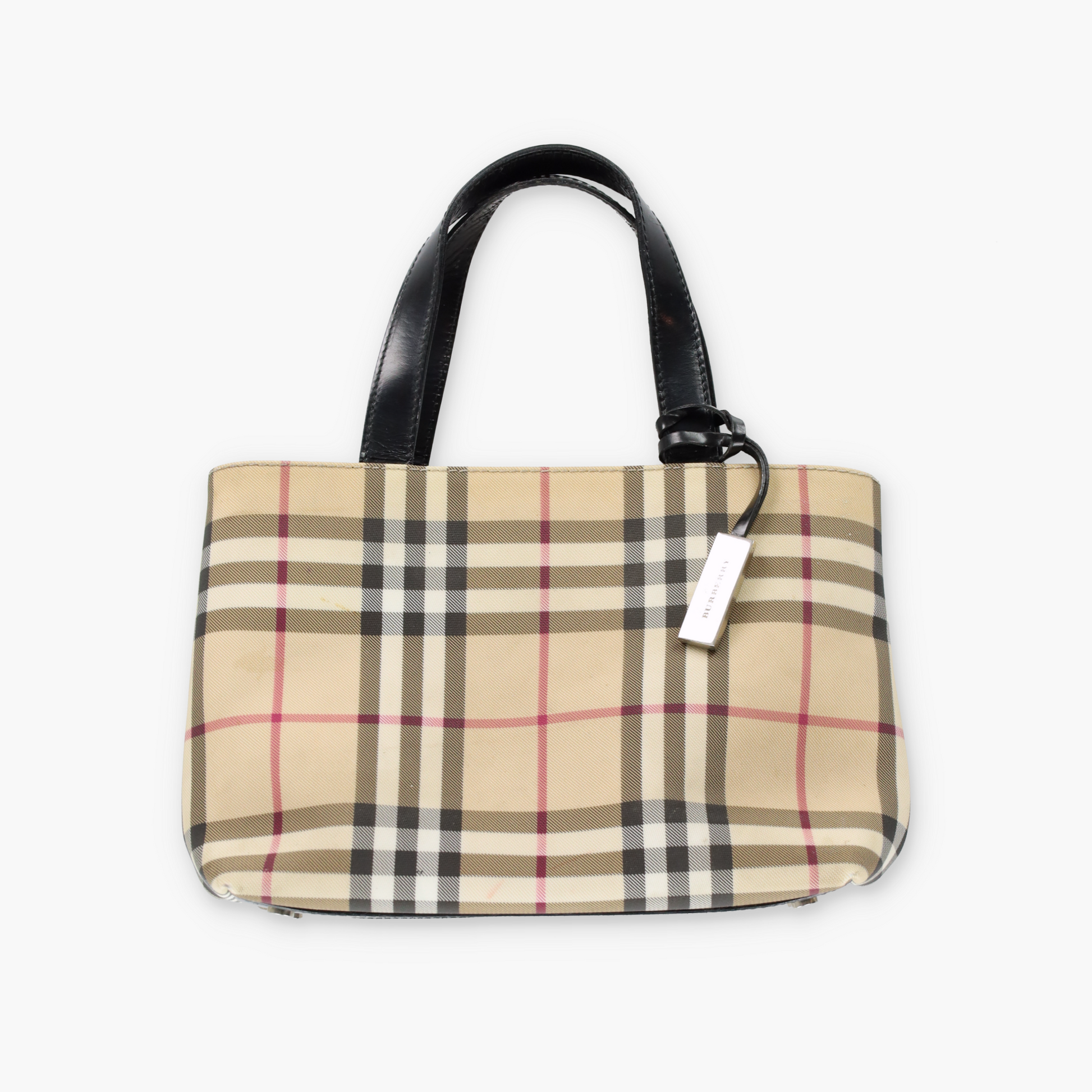 Vintage BURBERRY Italian Made Signature Plaid Design Mini Tote Bag Vintage Sole Melbourne