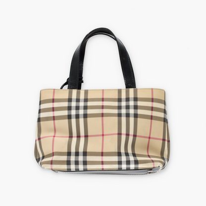 Vintage BURBERRY Italian Made Signature Plaid Design Mini Tote Bag Vintage Sole Melbourne
