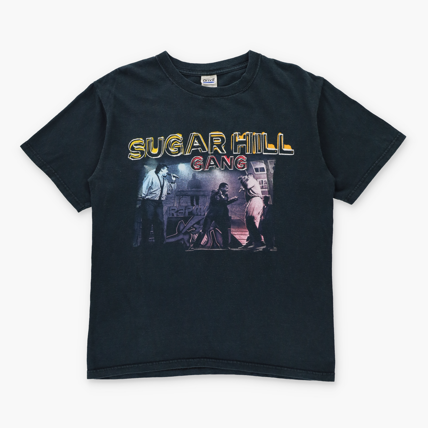 Sugarhill Gang "I Said A Hip Hop!" Double Sided ANVIL Rap Tee (M)