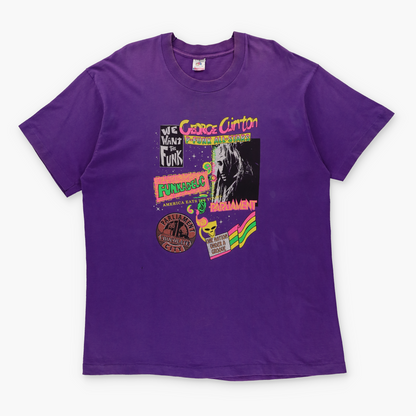 George Clinton P-Funk All-Stars Tour 1993 Single Stitch Purple Tee USA Made (XL)