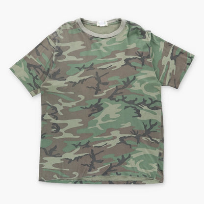 Vintage FREEPORT, MAINE Military Army Camouflage Single Stitch USA Made T-Shirt (XL)
