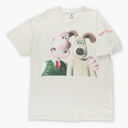 Vintage WALLACE & GROMIT 1989 Large Faces Cartoon Film Series T-Shirt (XL-XXL)