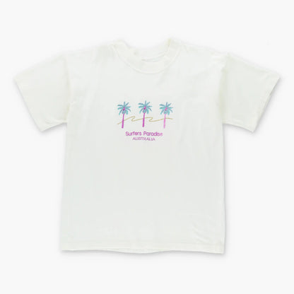 Vintage SURFERS PARADISE Australia Embroidered Single Stitch Beach Gold Coast T-Shirt (S-M)