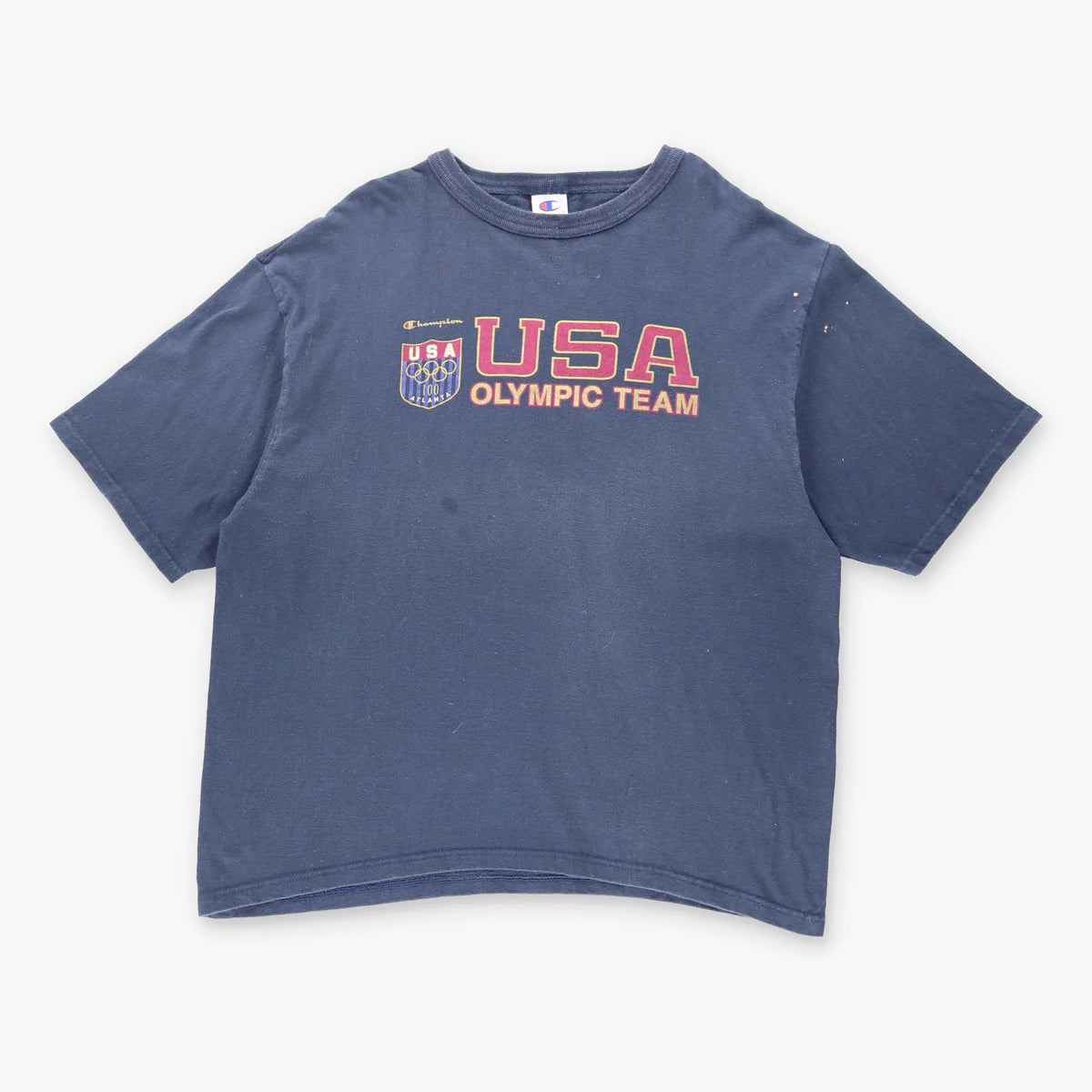Vintage CHAMPION X USA OLYMPIC TEAM Navy & Gold T-Shirt (XXL)