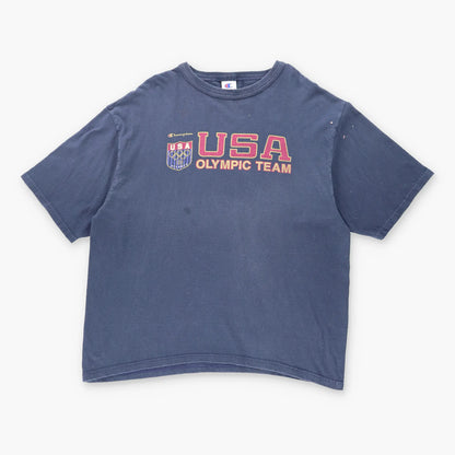 Vintage CHAMPION X USA OLYMPIC TEAM Navy & Gold T-Shirt (XXL)
