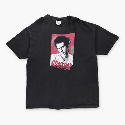 Vintage SEX PISTOLS Sid Vicious 'Destroy' Red Glitter Music Black T-Shirt (XL)
