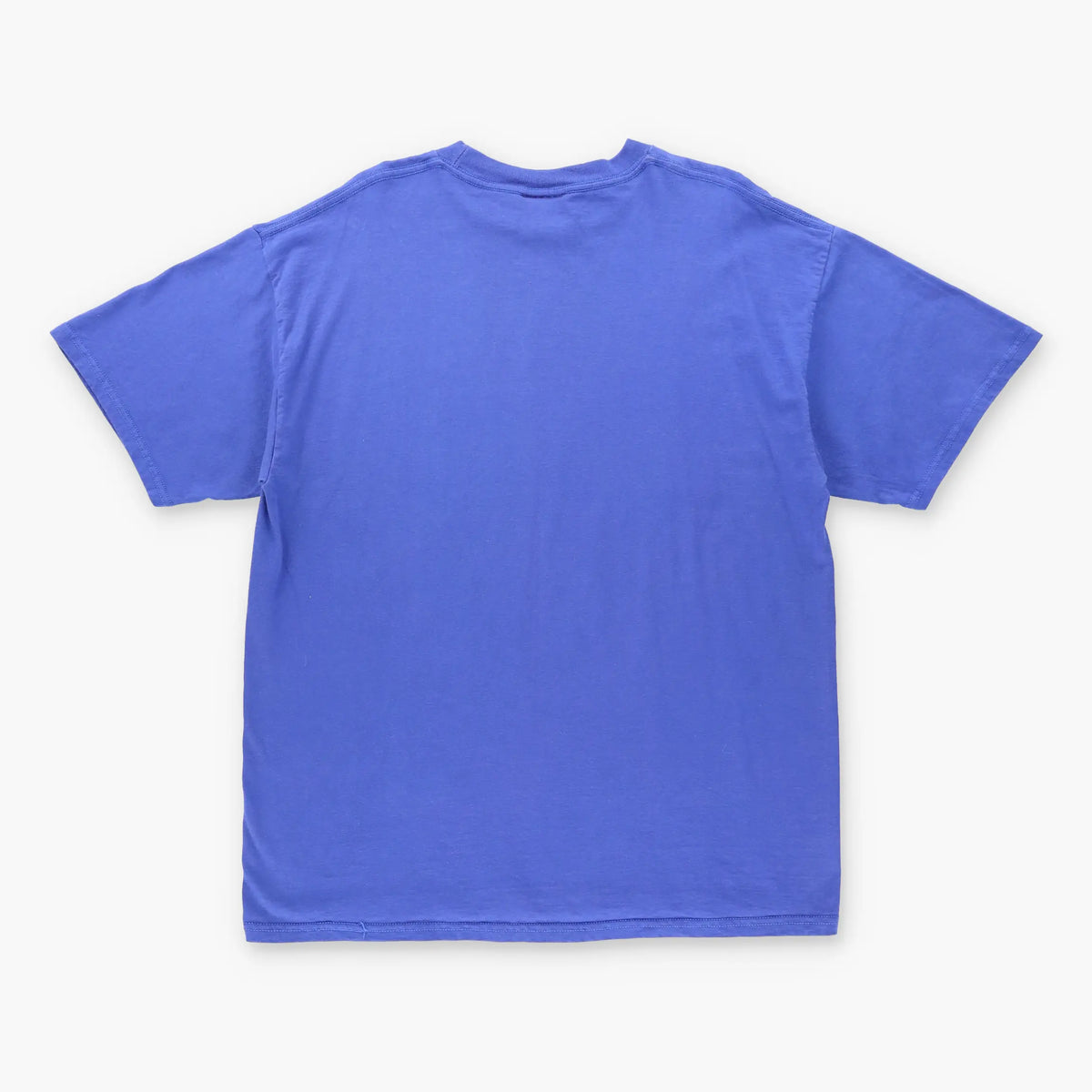 Vintage NIKE Swoosh 'Practice Jersey' Spray Paint White & Navy T-Shirt (XL)