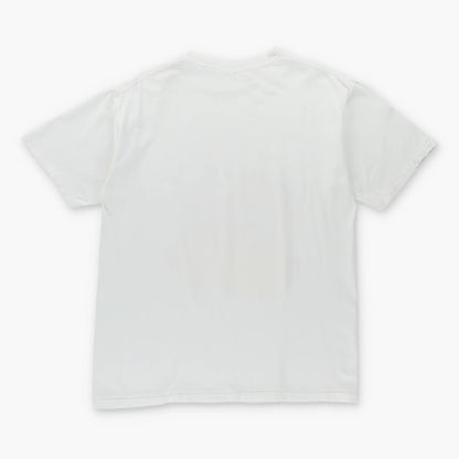 Vintage 1995 THE FLINTSTONES Cartoon Stone Age Family Raft Single Stitch White T-Shirt (L-XL)