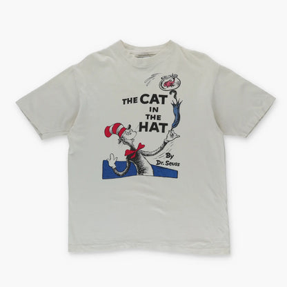 Vintage CAT IN THE HAT By Dr.Seuss Cartoon USA Made Single Stitch T Shirt (M-L) - Vintage Sole Melbourne
