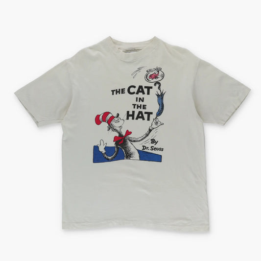 Vintage CAT IN THE HAT By Dr.Seuss Cartoon USA Made Single Stitch T Shirt (M-L) - Vintage Sole Melbourne