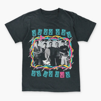 1989 NEW KIDS ON THE BLOCK Colourful Boy Band Single Stitch Tee (XS) - Vintage Sole Melbourne