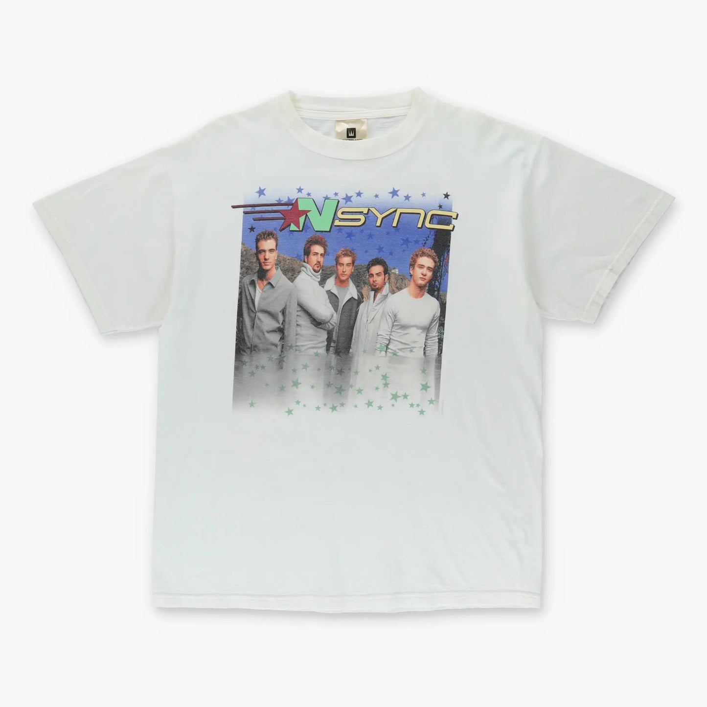 NSYNC Y2K Double Sided Boy Band Music Band White Tee (L) Vintage Sole Melbourne