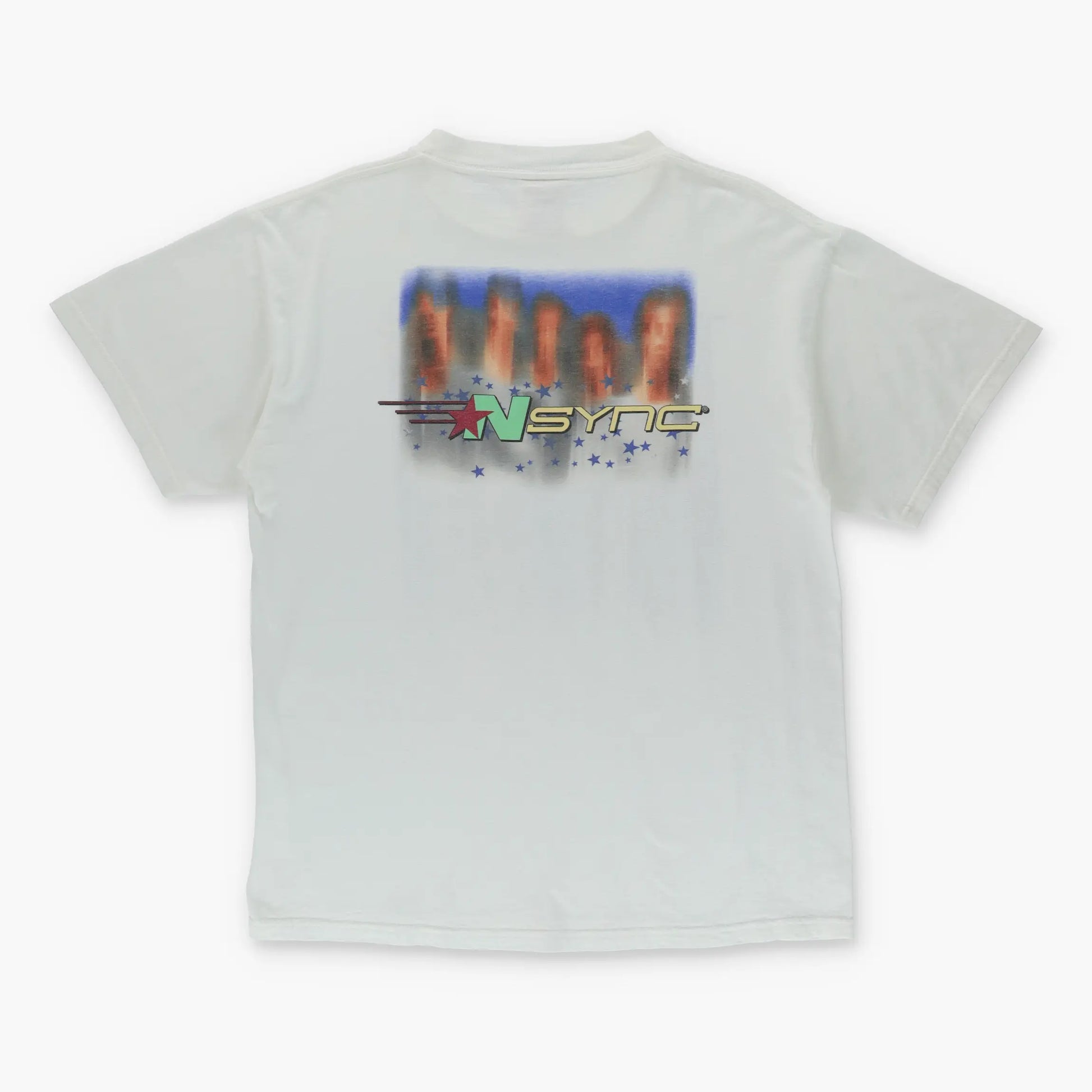 NSYNC Y2K Double Sided Boy Band Music Band White Tee (L) Vintage Sole Melbourne