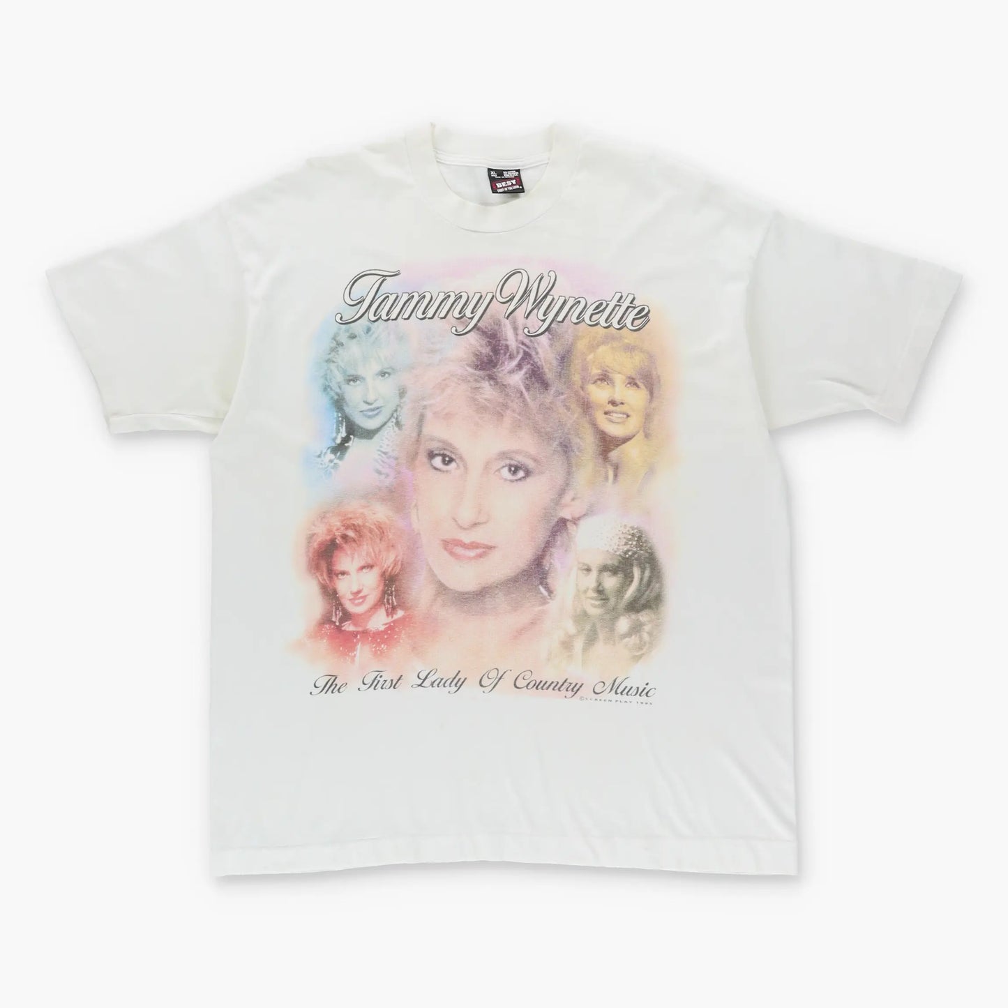 1995 Tammy Wynette 'The First Lady of Country Music' 50/50 Band Tee (XL) Vintage Sole Melbourne