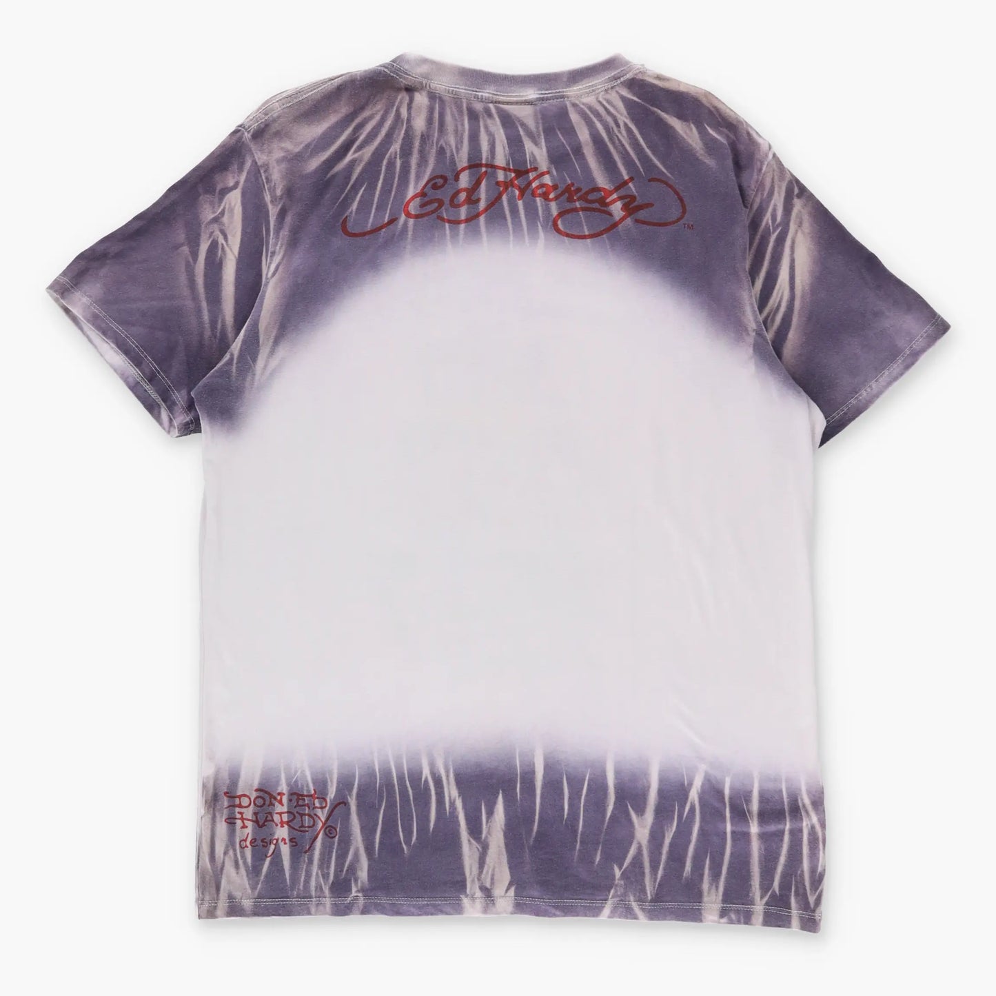 ED HARDY Y2K Embellished Smoking Skull Y2K Tie Dye T-Shirt (M) Vintage Sole Melbourne