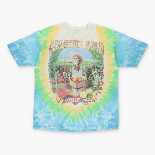 1998 GRATEFUL DEAD "Keep It Green" Skeleton Tie Dye Rock Band Tee (XL) Vintage Sole Melbourne