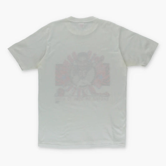 Vintage 1988 SUPER BOWL Bengals Shuffle White 50/50 T-Shirt (M) Vintage Sole Melbourne
