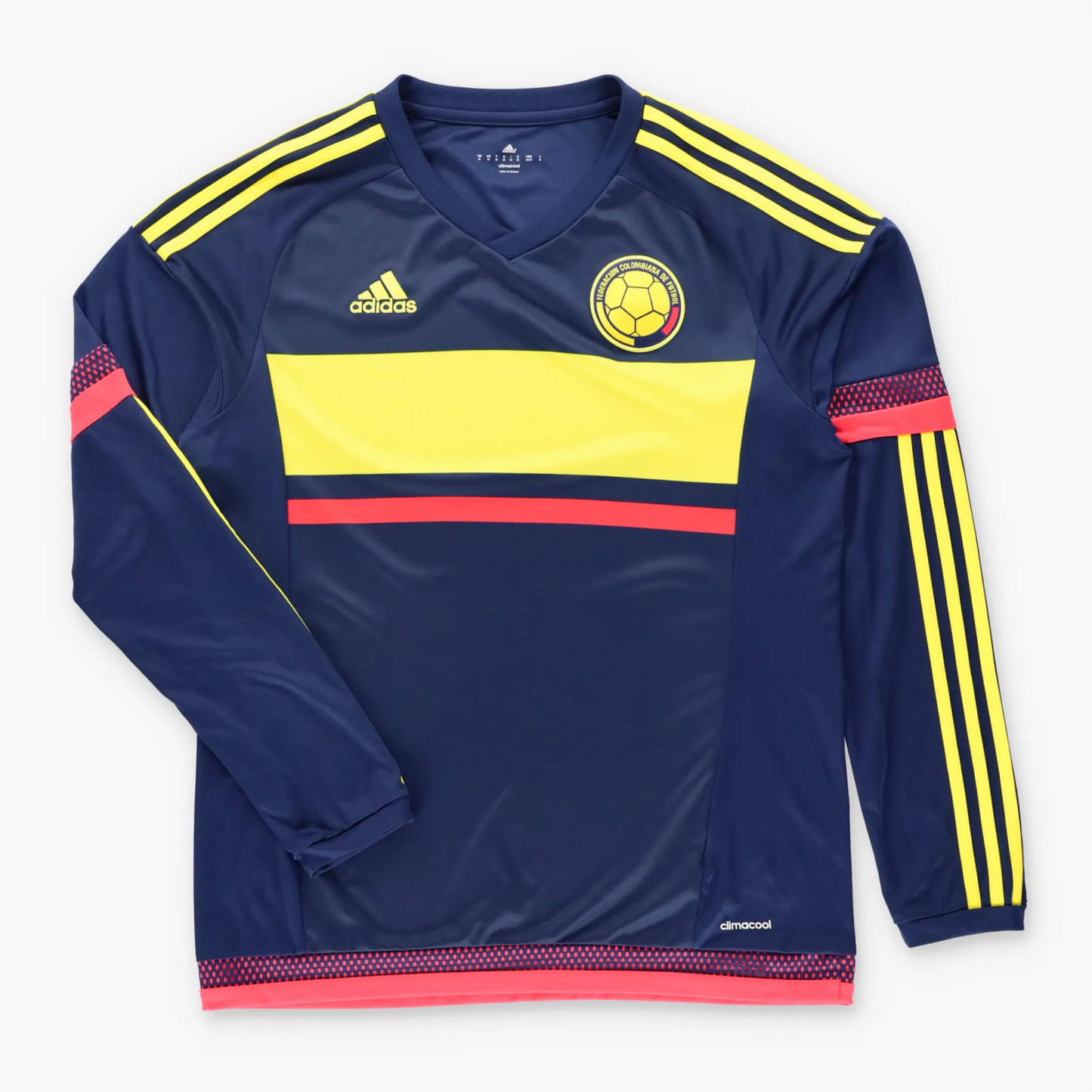 ADIDAS Columbia National Team Long Sleeve 'Climacool' Soccer Jersey (M) Vintage Sole Melbourne