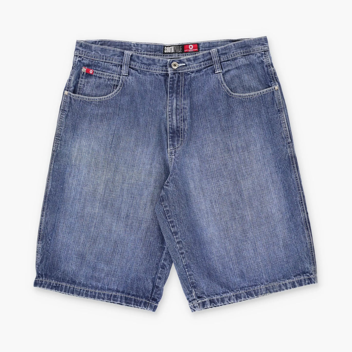 SOUTHPOLE Classic Y2K Style Blue Denim Shorts (38) Vintage Sole Melbourne