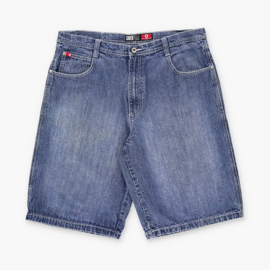 SOUTHPOLE Classic Y2K Style Blue Denim Shorts (38) Vintage Sole Melbourne