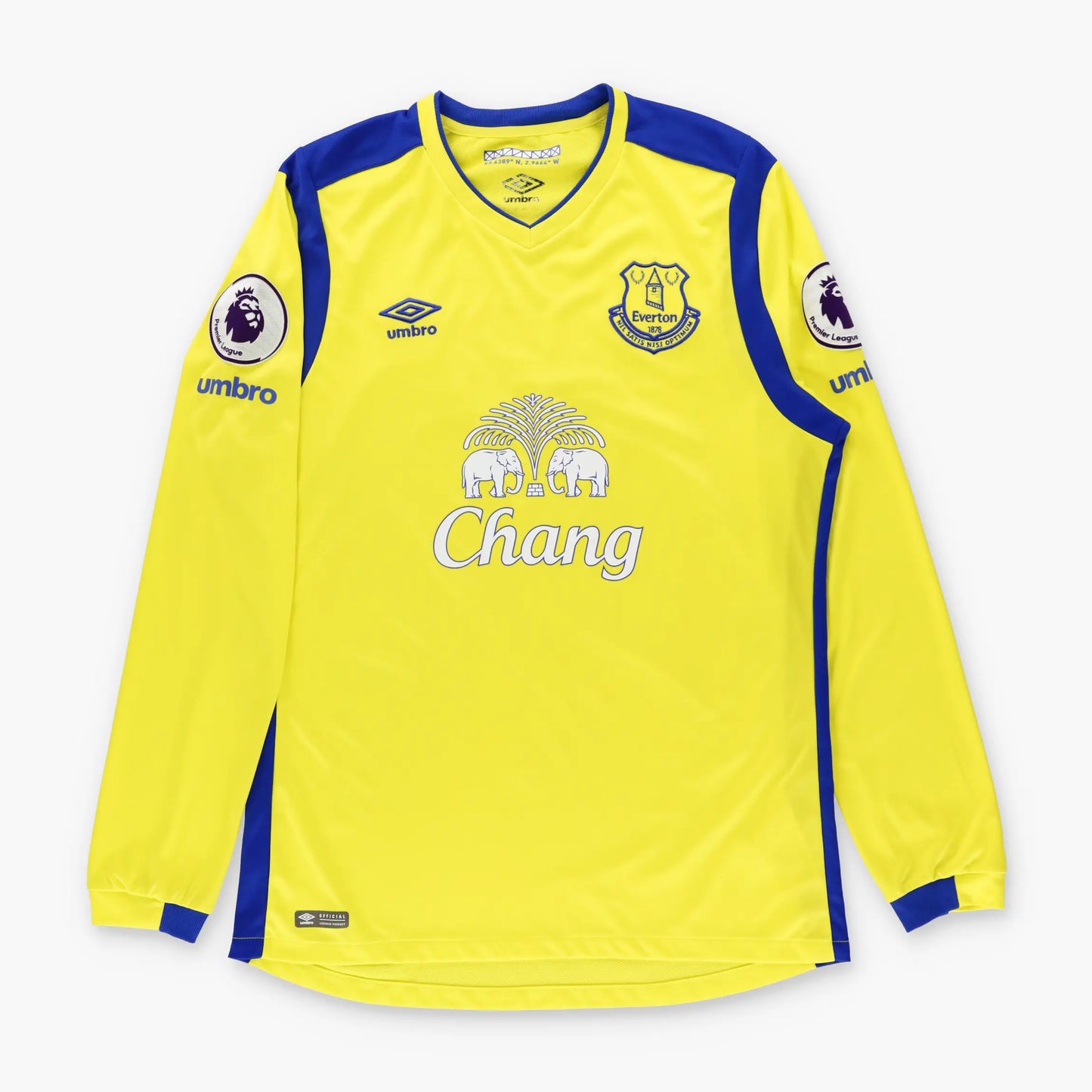 Everton 2016/17 UMBRO Long Sleeve Soccer Jersey (M) Vintage Sole Melbourne