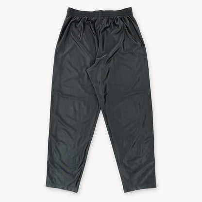 NIKE Black & Silver Embroidered Swoosh Logo Tear Away Track Pants (XXL) Vintage Sole Melbourne