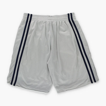NIKE Reversible White & Navy Embroidered Swoosh Logo Basketball Shorts (L) Vintage Sole Melbourne