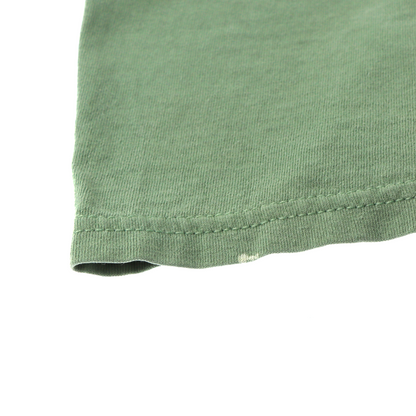 NIKE Sage Green & Black Embroidered Swoosh Logo Tee (M)