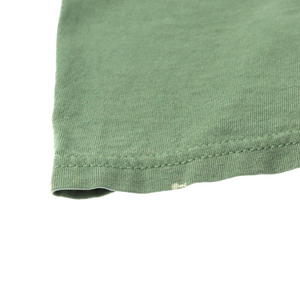 NIKE Sage Green & Black Embroidered Swoosh Logo Tee (M)