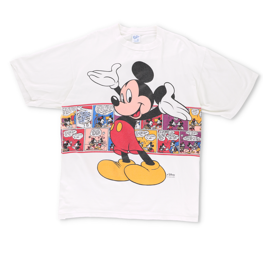 DISNEY Mickey Mouse Comic Strip Graphic T-Shirt (XL)