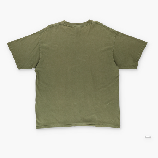 90s Che Guevara Large Print Revolution Army Green T-Shirt (XL)