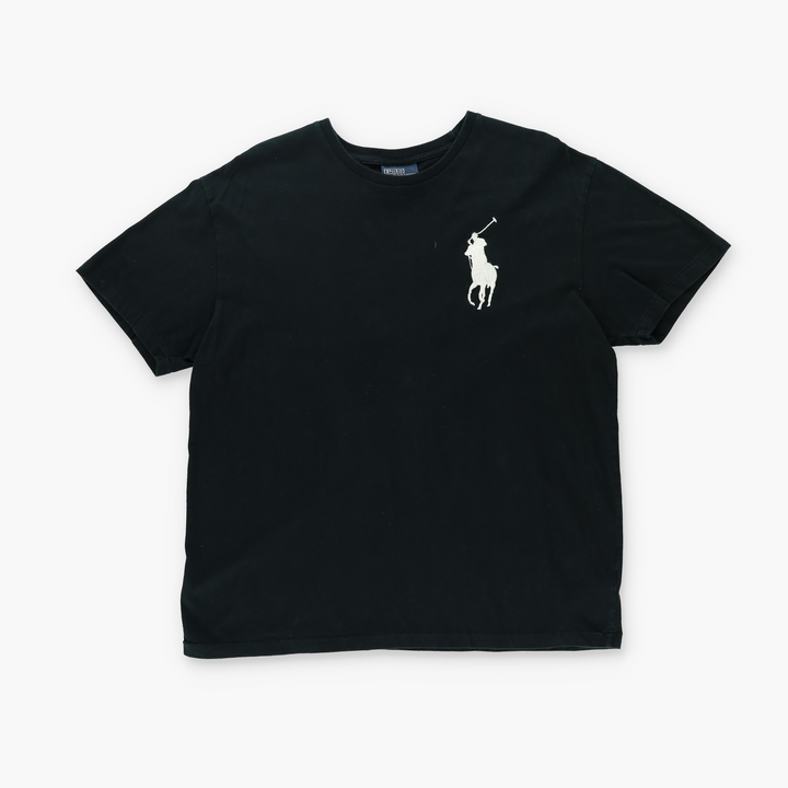 RALPH LAUREN POLO Black Embroidered Big Pony T-Shirt (M-L)