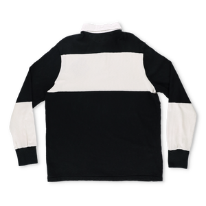 RALPH LAUREN POLO Collared Striped Rugby Jumper (XL)