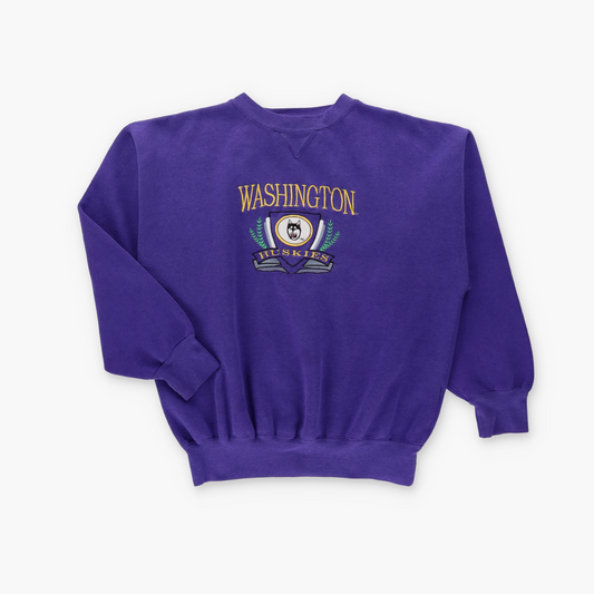 Washington Huskies MIDWEST EMBROIDERY Purple NCAA Sweatshirt (L-XL)