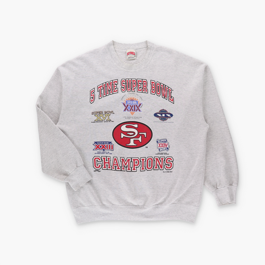 1995 USA Made San Francisco 49ers Super Bowl NFL Sweatshirt (XL)