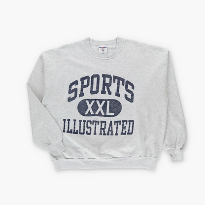 Sports Illustrated USA Made JERZEES Activewear Blue & Heather Grey Sweatshirt (L-XL)