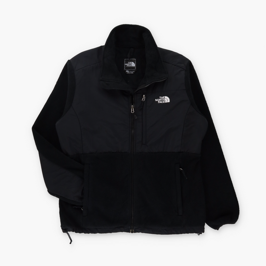 THE NORTH FACE Black Polartec 'Denali' Panel Full Zip Fleece Jacket (Women's XL)
