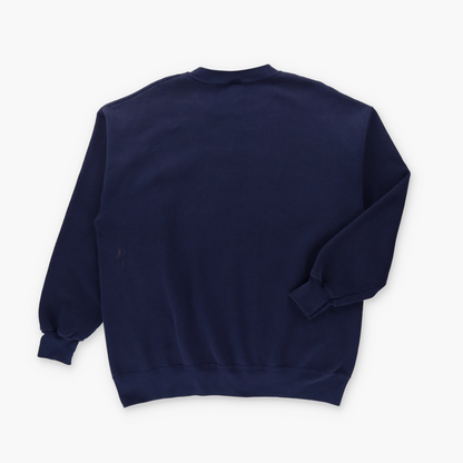 LEE SPORT Seattle Mariners MLB Embroidered Navy Crewneck Sweatshirt (XL)