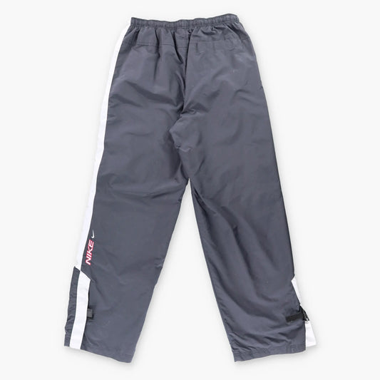 Vintage NIKE Embroidered Logo Grey & Black Track Pants *Aubs Vintage Sole Melbourne