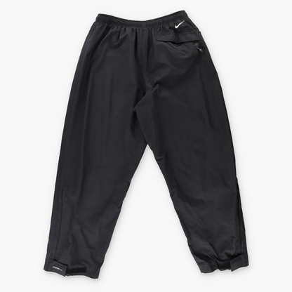 NIKE Storm-Fit All Conditions Gear Embroidered Logo Black Track Pants (L)