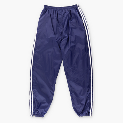 ADIDAS Embroidered Logo 3 Stripe Navy & White Track Pants (M)
